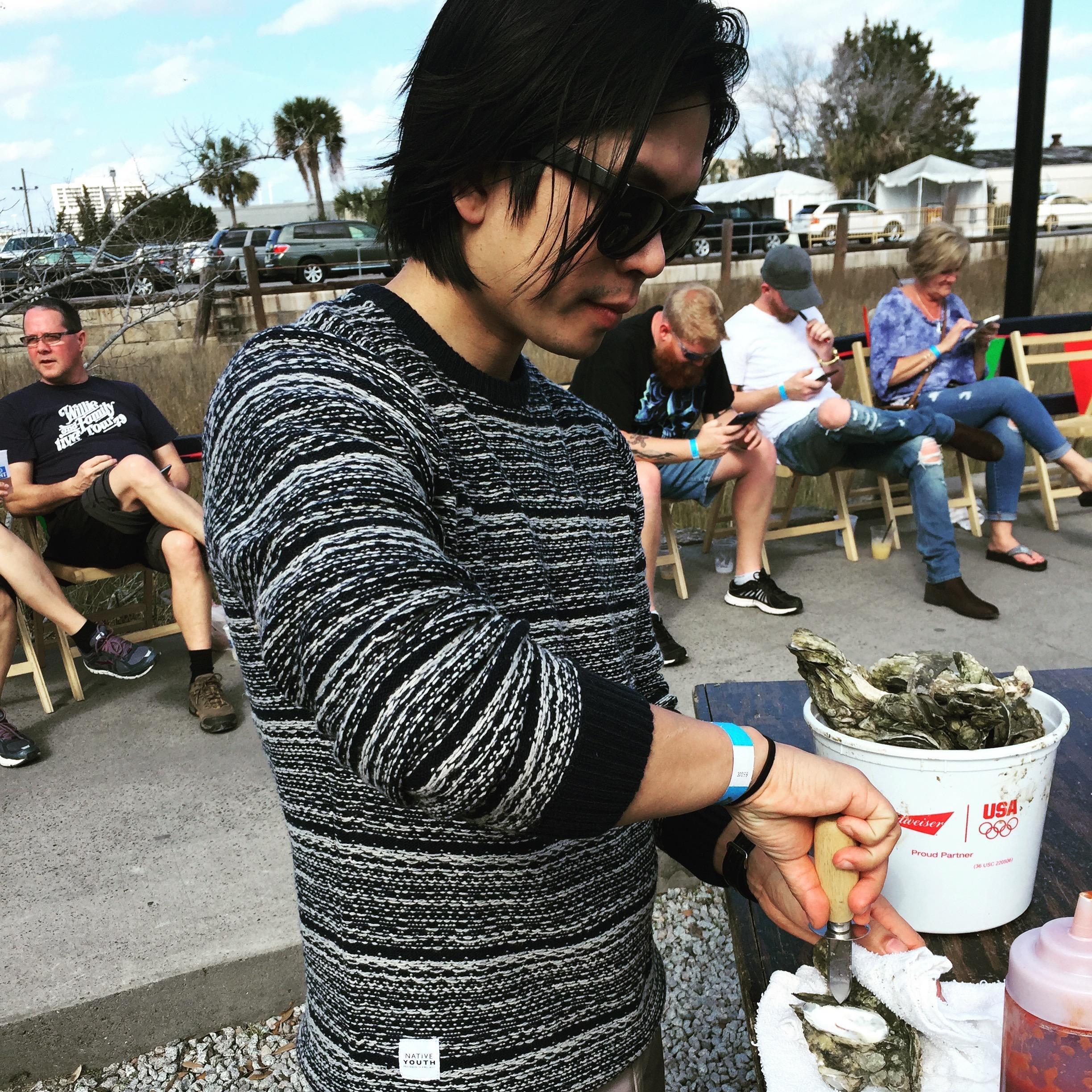 Charleston oyster roast; February 2017