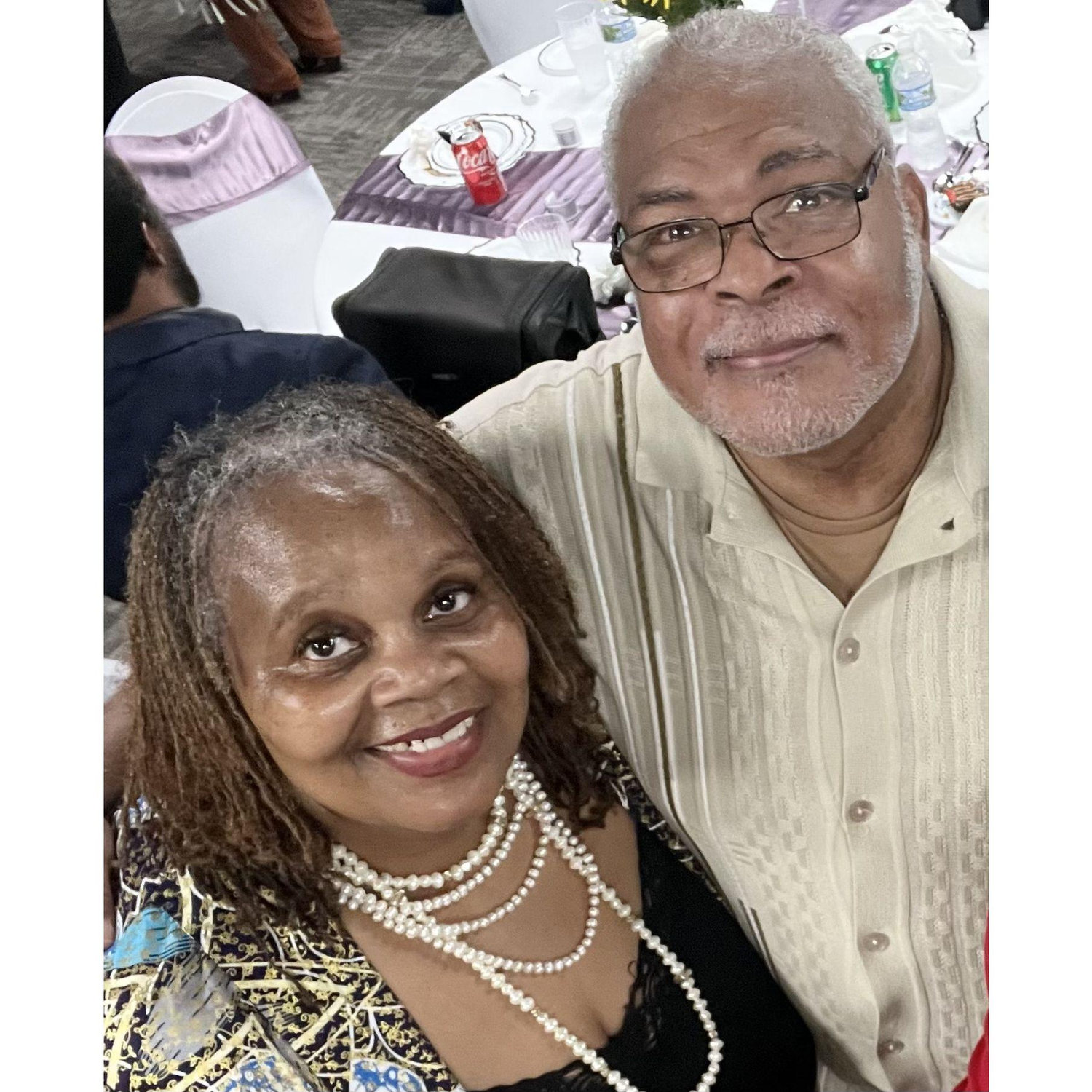 Out at a celeberation dinner.