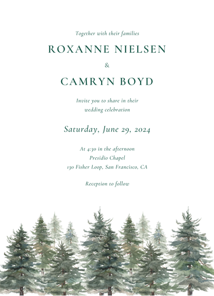 Kelton Portrait | White | Zola Wedding Invitations