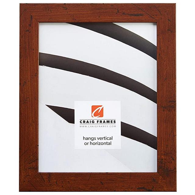 Craig Frames FM26DKW 10 by 13-Inch Picture Frame, Smooth Wrap Finish, 1.26-Inch Wide, Dark Brown