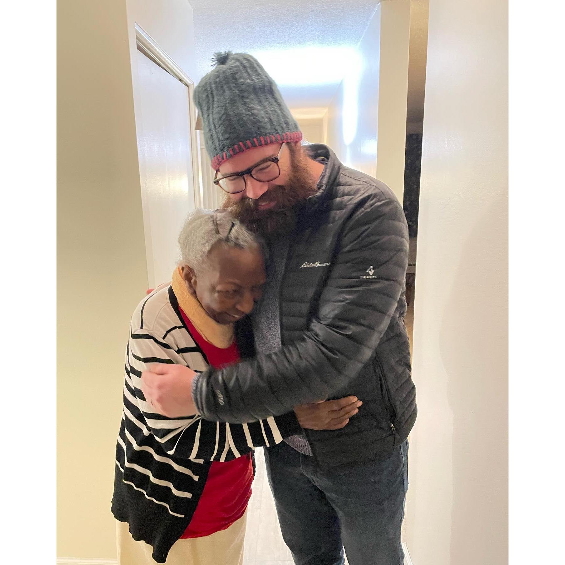 John Henry with my (Kimi's) Grandma Loweta! (December 2022)