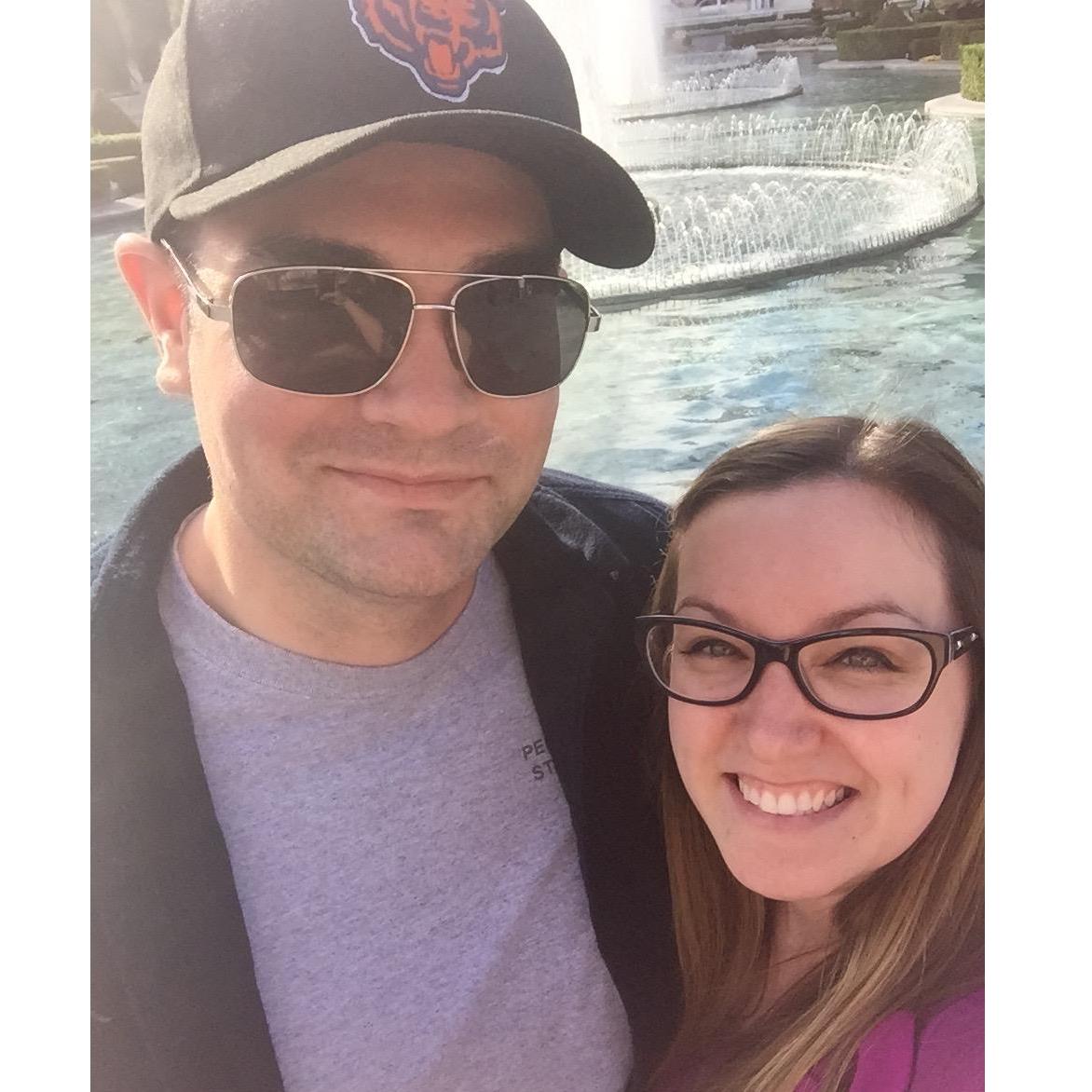 2016: Danielle's first time in Las Vegas.