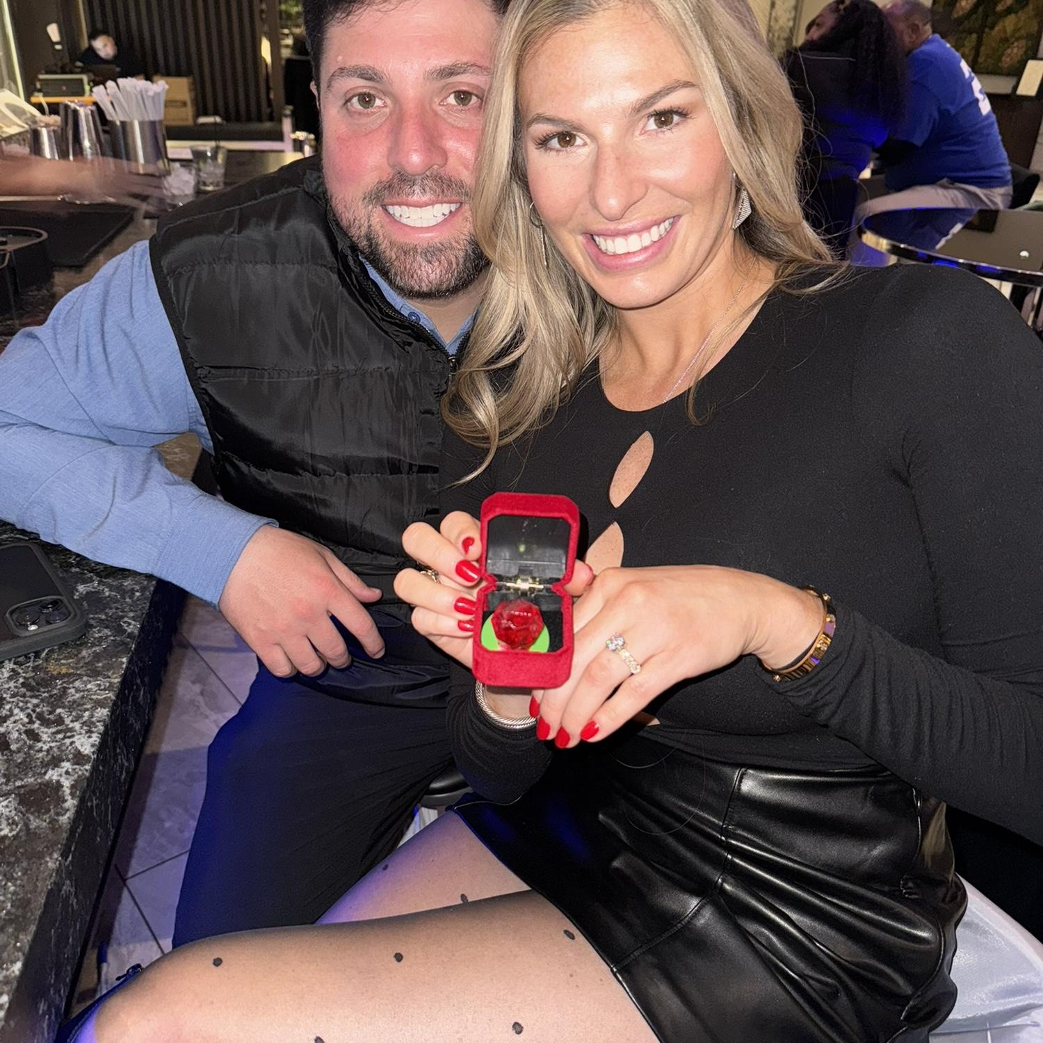 The night we got engaged!