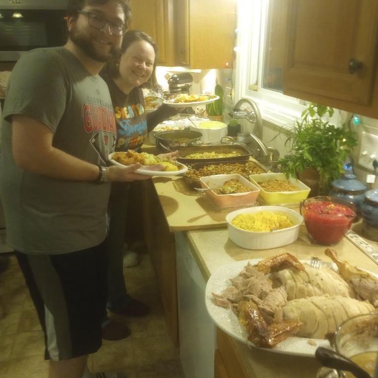 This was our first Thanksgiving together :)