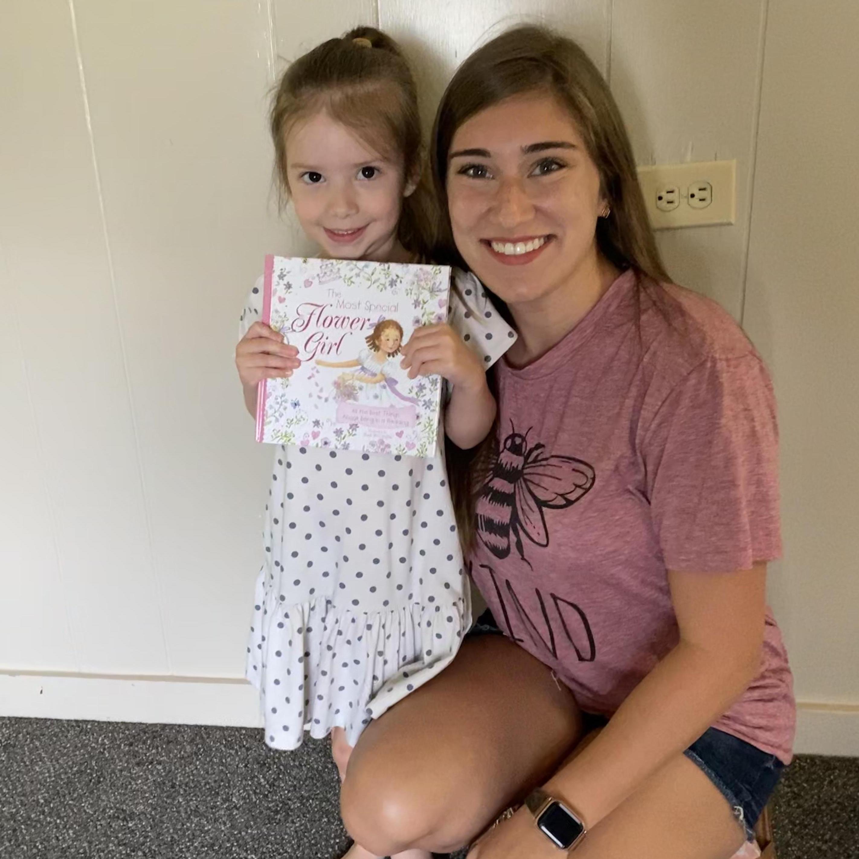 Our flower girl, Juniper, said yes!