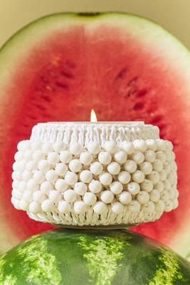 The Beaded Gather Candle by Anthropologie: Sweet Mint & Melon