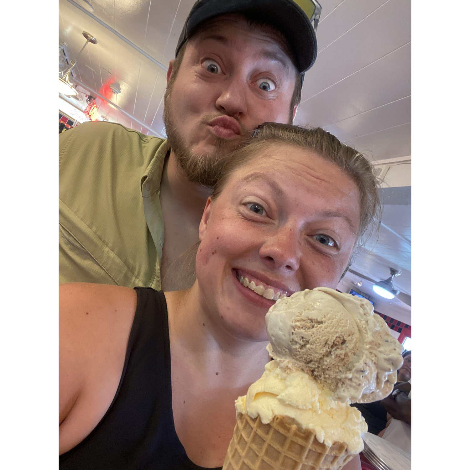 Hot and humid MO in July calls for ice cream!