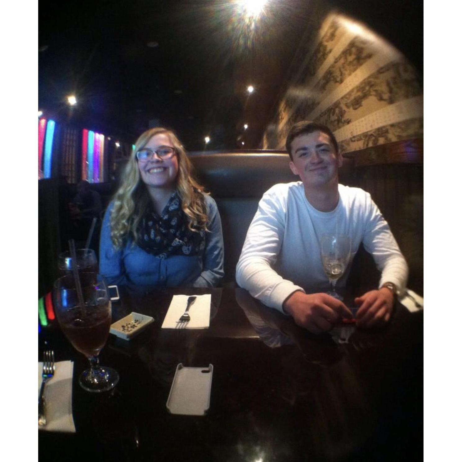 Our first photo together!