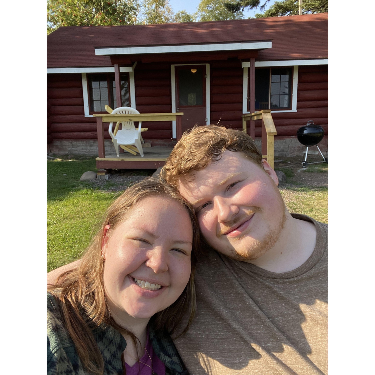 The cabin he was at when we first started talking.