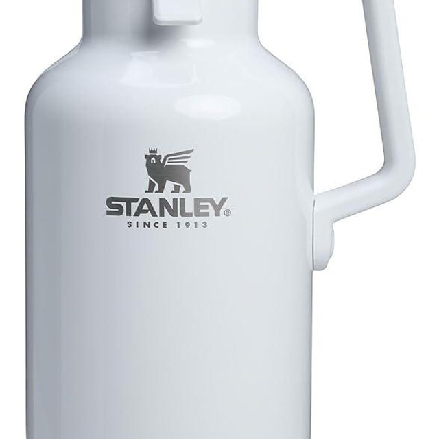 Stanley Classic Easy-Pour Growler 64 oz | Keeps Beer Cold or Coffee Hot | Leakproof Steel Lined Lid and Easy to Carry Handle | Insulated Stainless Steel | BPA-Free | Frost Gloss