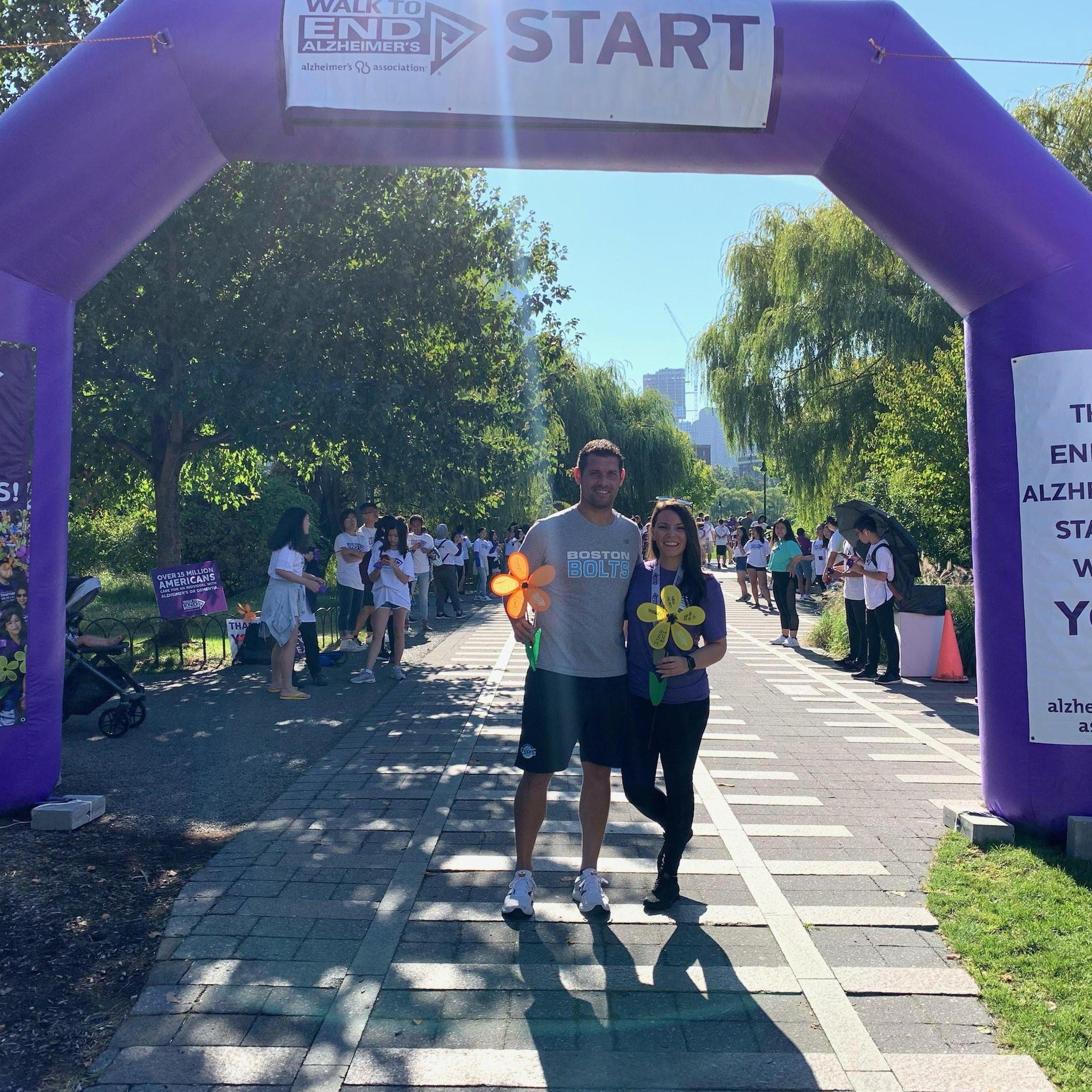 Walk to end Alzheimer's 2019 supports Jessica's Grandma and Dan's Grampy