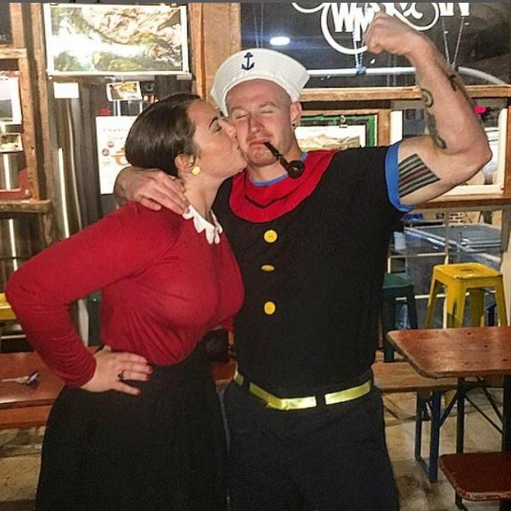 First Halloween (Popeye and Olive Oil) -- Winston Salem, NC 2018
