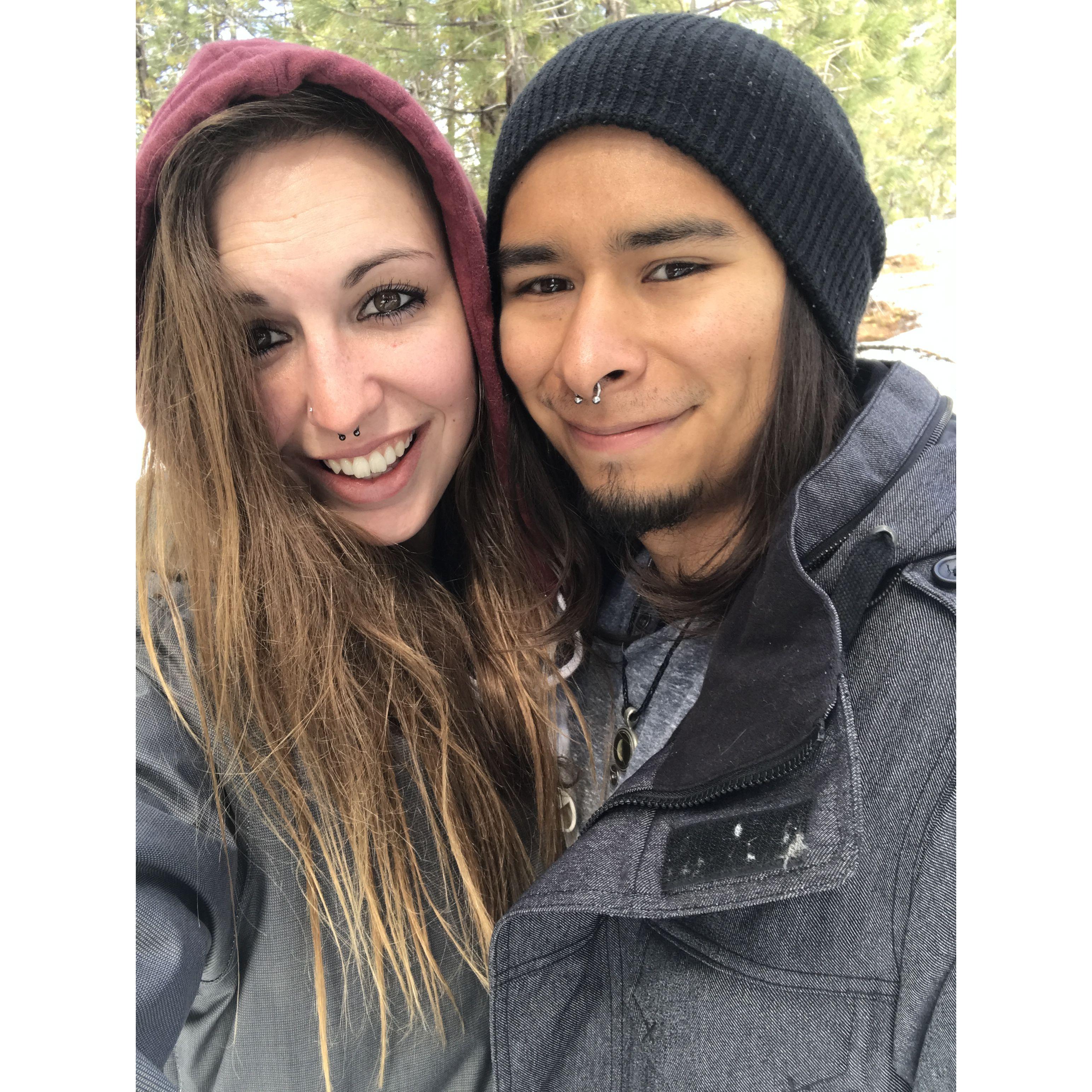 Our first camping trip in the snow. We had an amazing, but very cold, adventure here. After this trip we would make sure to purchase a warm sleeping bag!