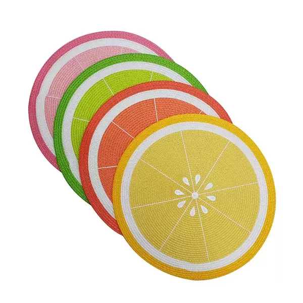 Celebrate Summer Together Fruit Slice Placemat 4-pk.