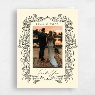 Cream, Yellow Wedding Thank You - Fenwick Photo