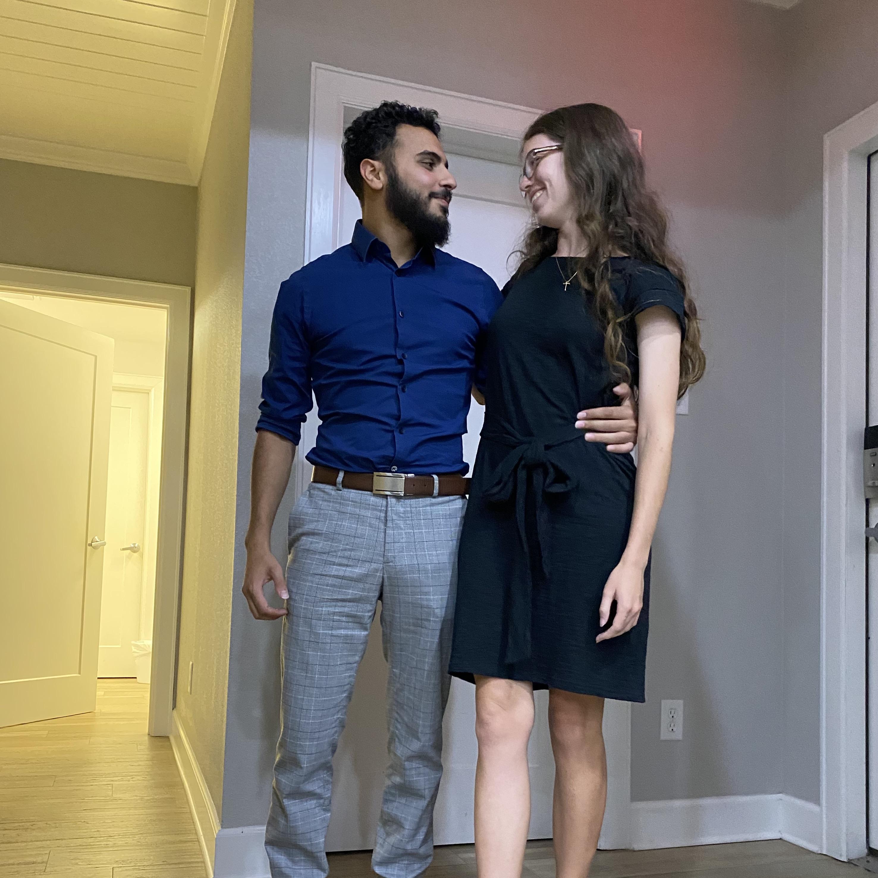 We visited one weekend each month, so our third date was in Texas, the next time Katie visited!