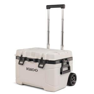 Igloo Trailmate 52Qt Wheeled Cooler, Insulated Hard Shell Ice Chest (Bone)