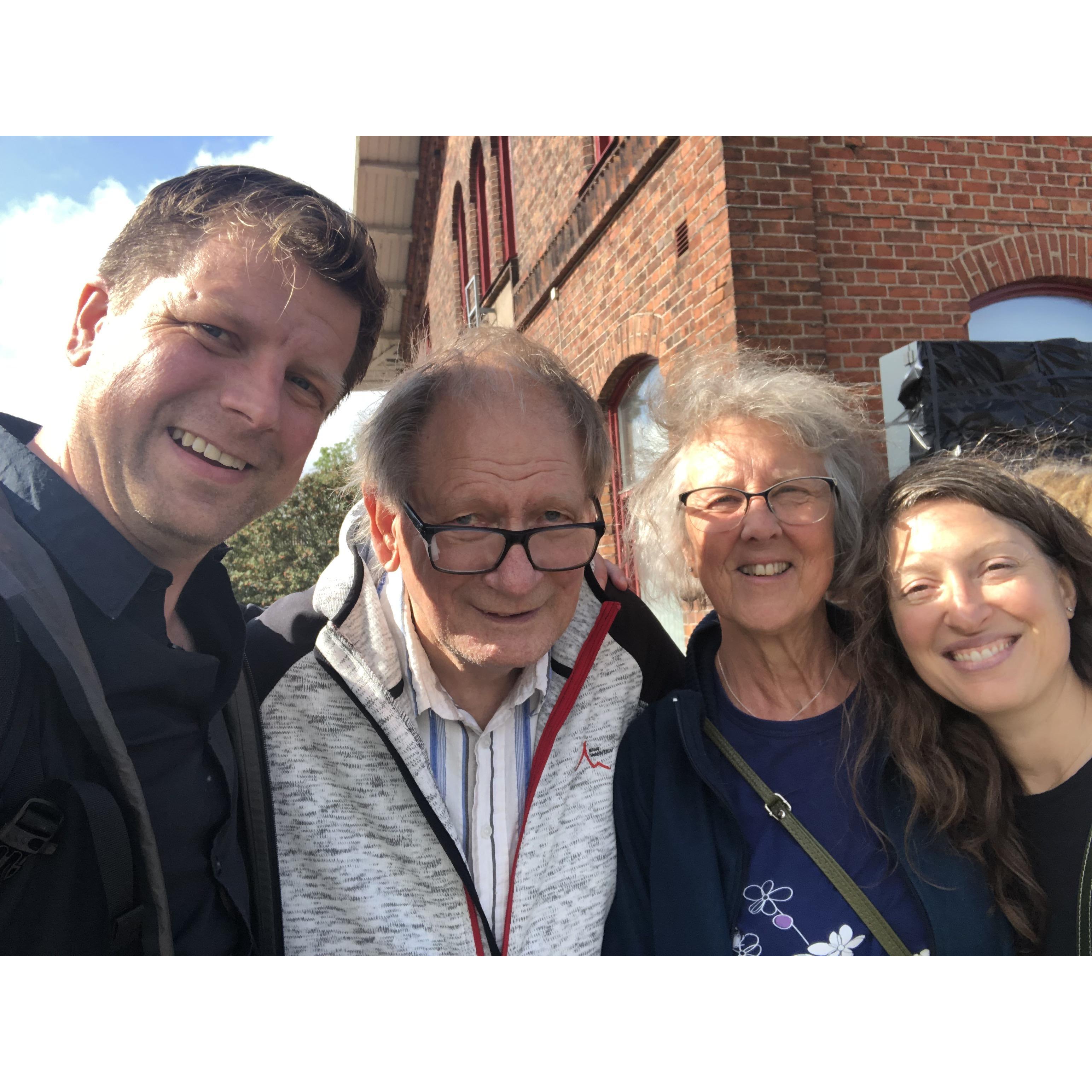 With Inge and Monica, Mellerud, August 2019