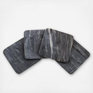 Square Marble Coaster, Set of 4