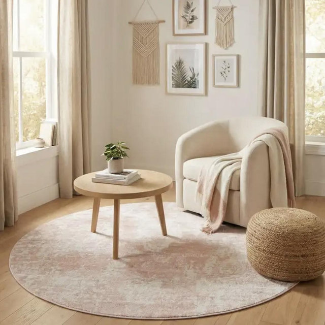 5' x 5' Aurora Round Rug