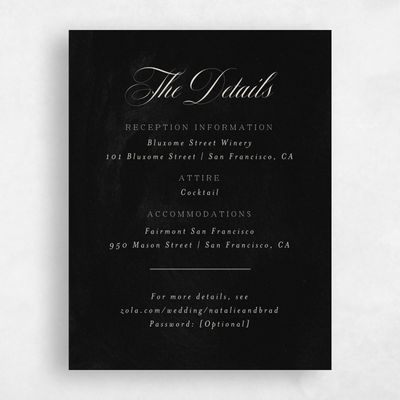 Black Wedding Enclosure - Brocard