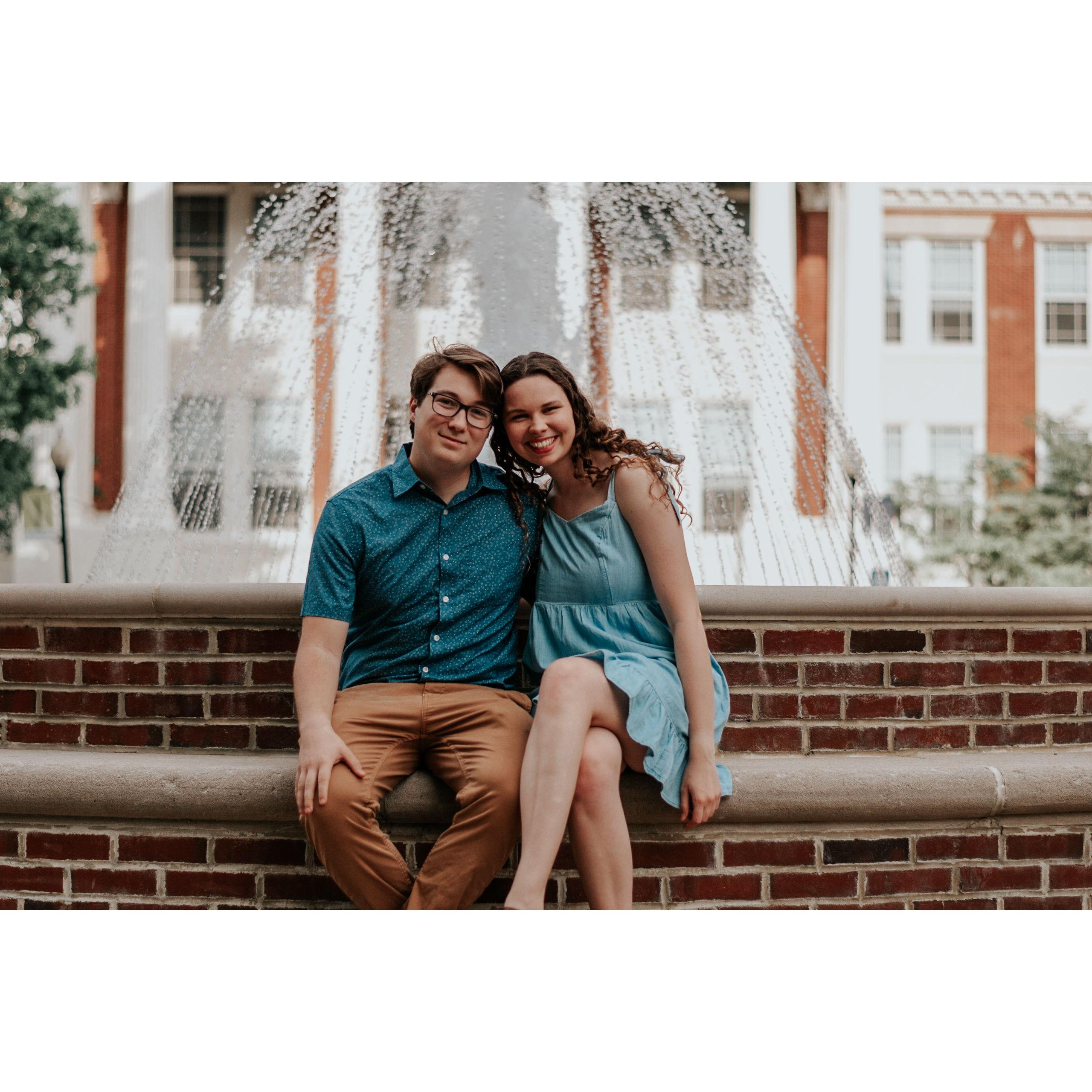 The famous UMW fountain.