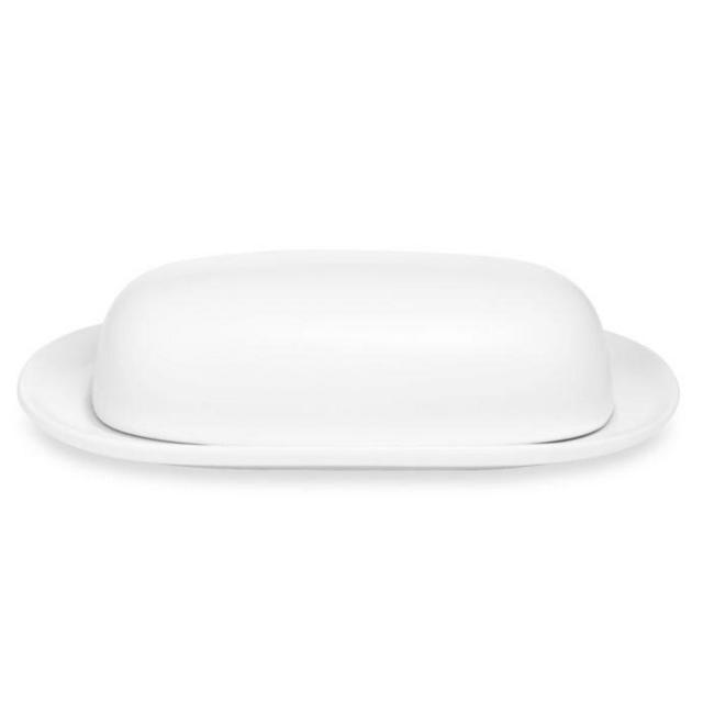 Noritake® Colorwave Covered Butter Dish in White