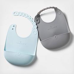 Miniware Roll & Lock Assorted Bib, Set of 2
