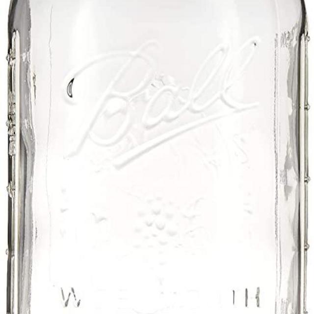 Ball Wide Mouth Half Gallon 64 Oz Jars with Lids and Bands, Set of 6