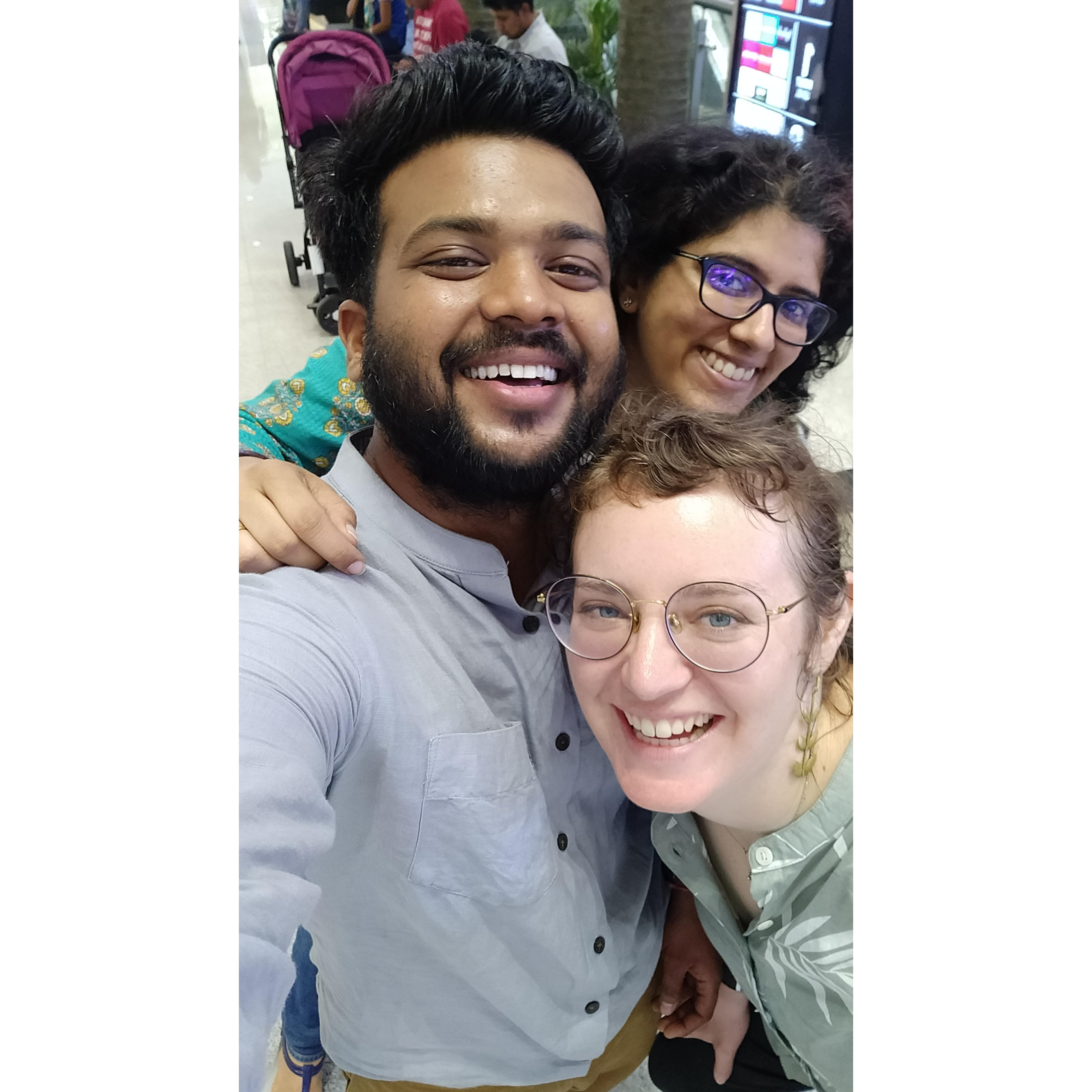 After bowling with Nidhi and friends