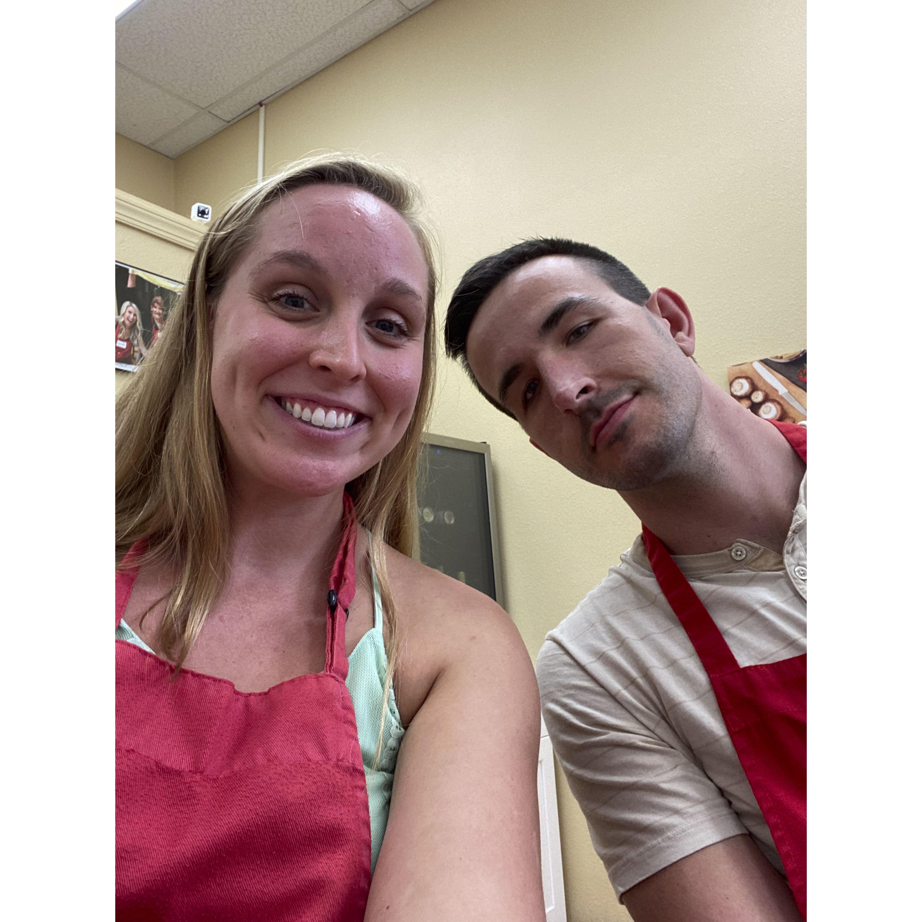 August 2023. Sushi making class.