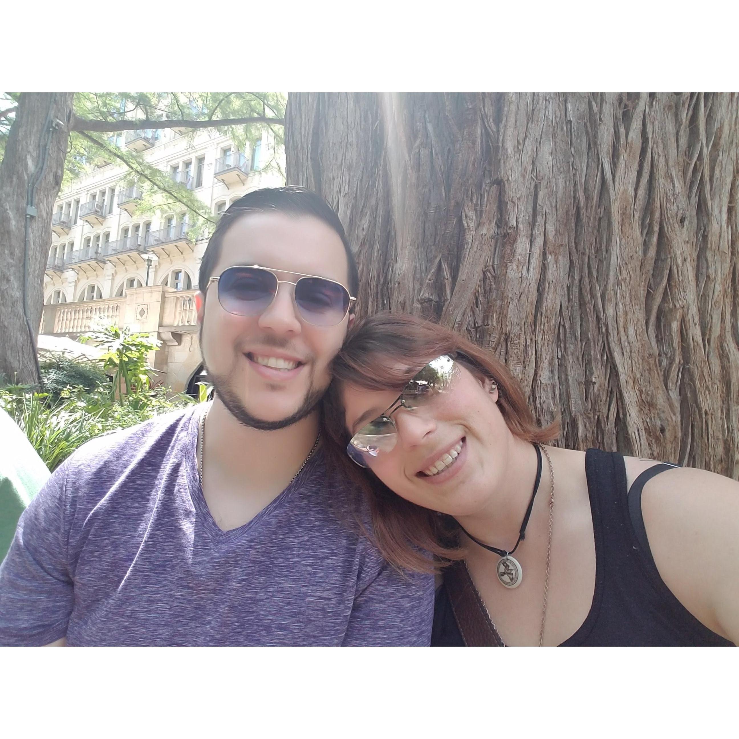 Romantic trip exploring the river walk in San Antonio, Texas!