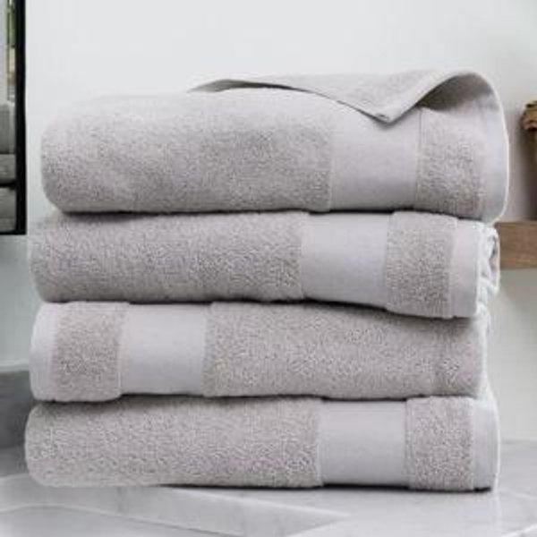 Set Of 4 Bath Towels, 100% Cotton