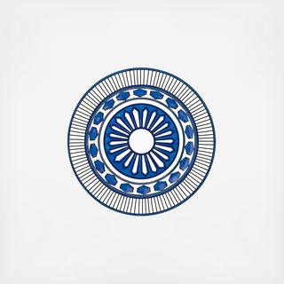 Bleus D'Ailleurs Deep Round Platter