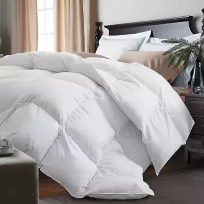 Kathy Ireland® White Goose Feather and Goose Down King Comforter