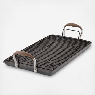 Advanced Bronze Nonstick Double Burner Griddle