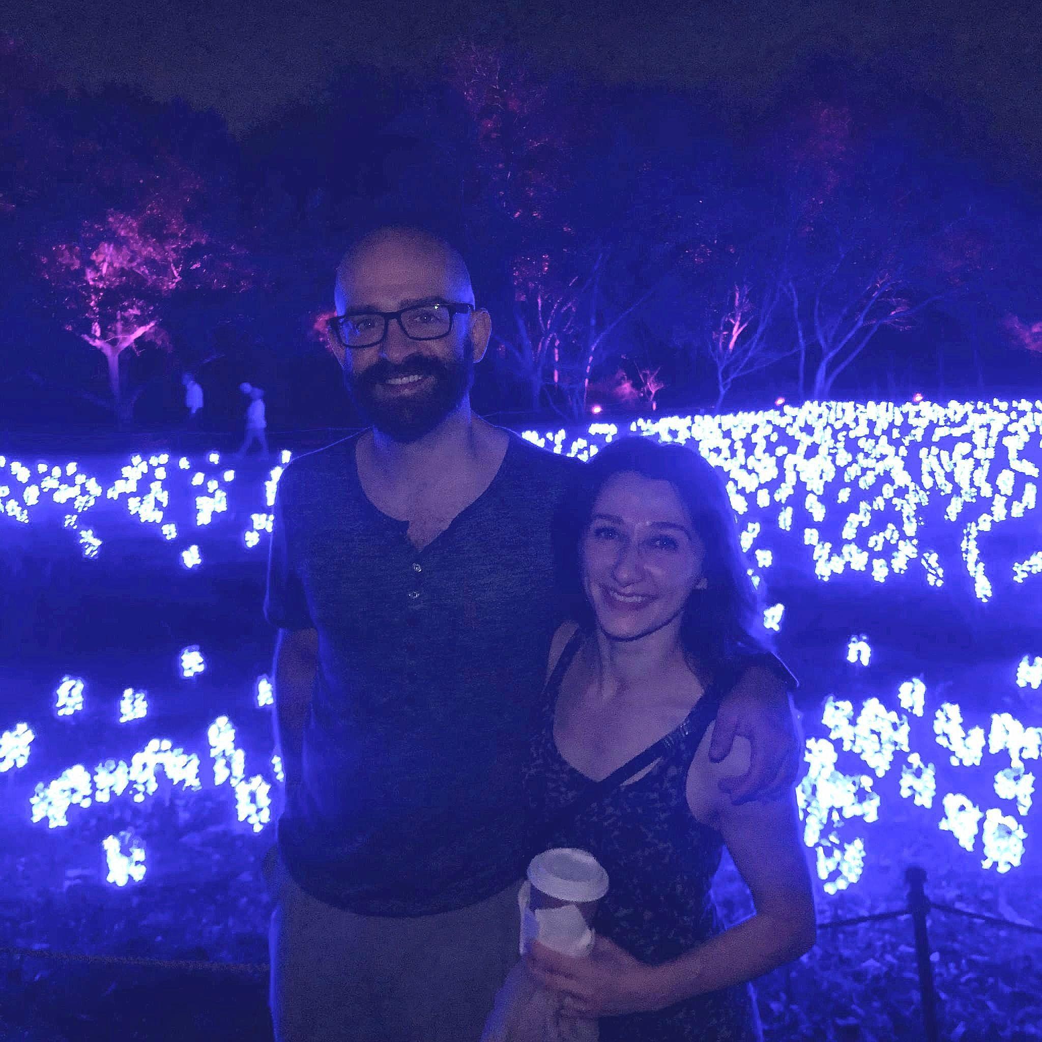 This photo was taken the first time we saw each other again after many years - Abbie's first visit to Texas!