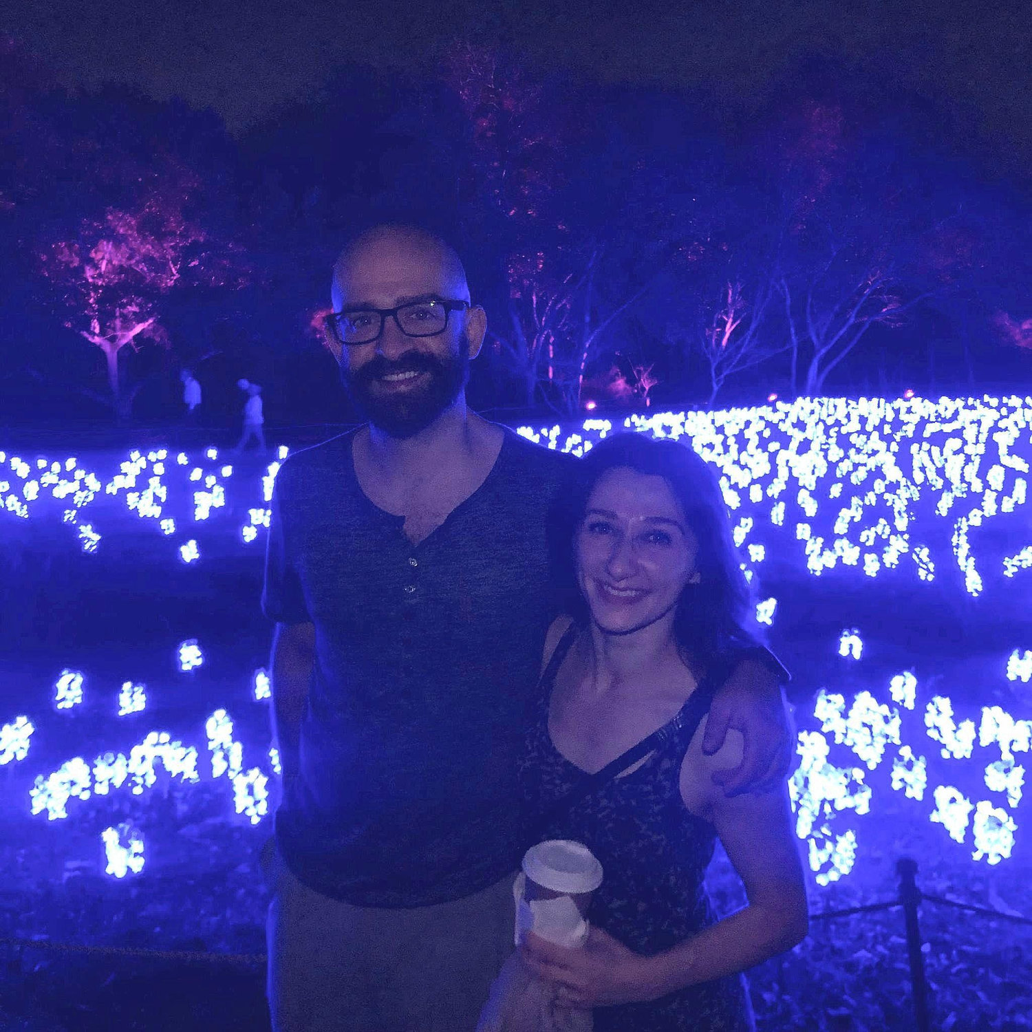 This photo was taken the first time we saw each other again after many years - Abbie's first visit to Texas!