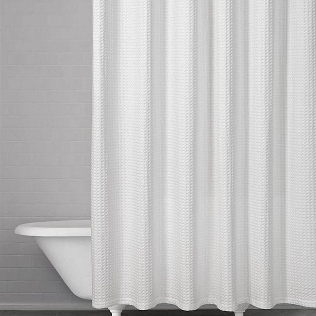 Kassatex - Honeycomb Waffle Shower Curtain