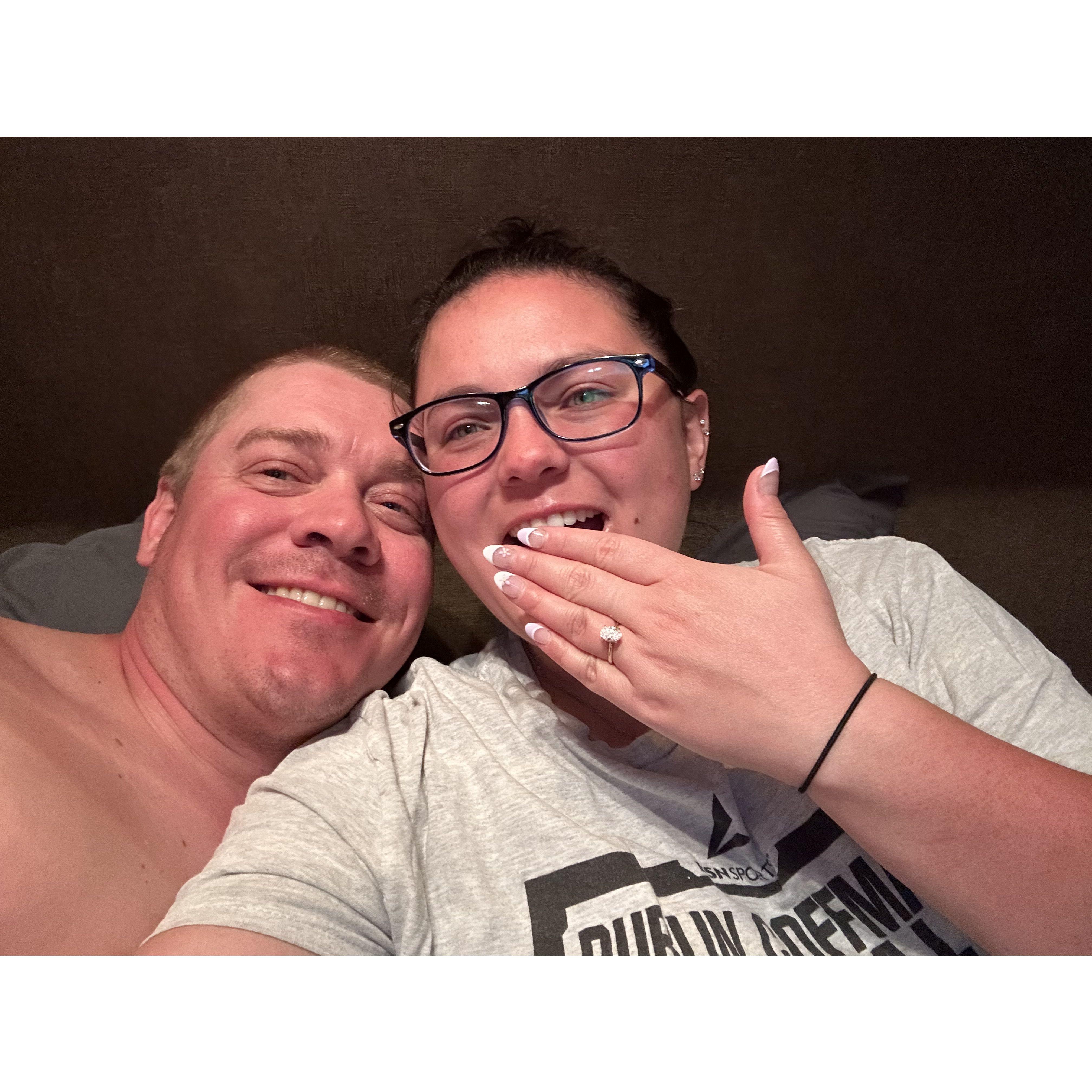 First pic as fiancés!