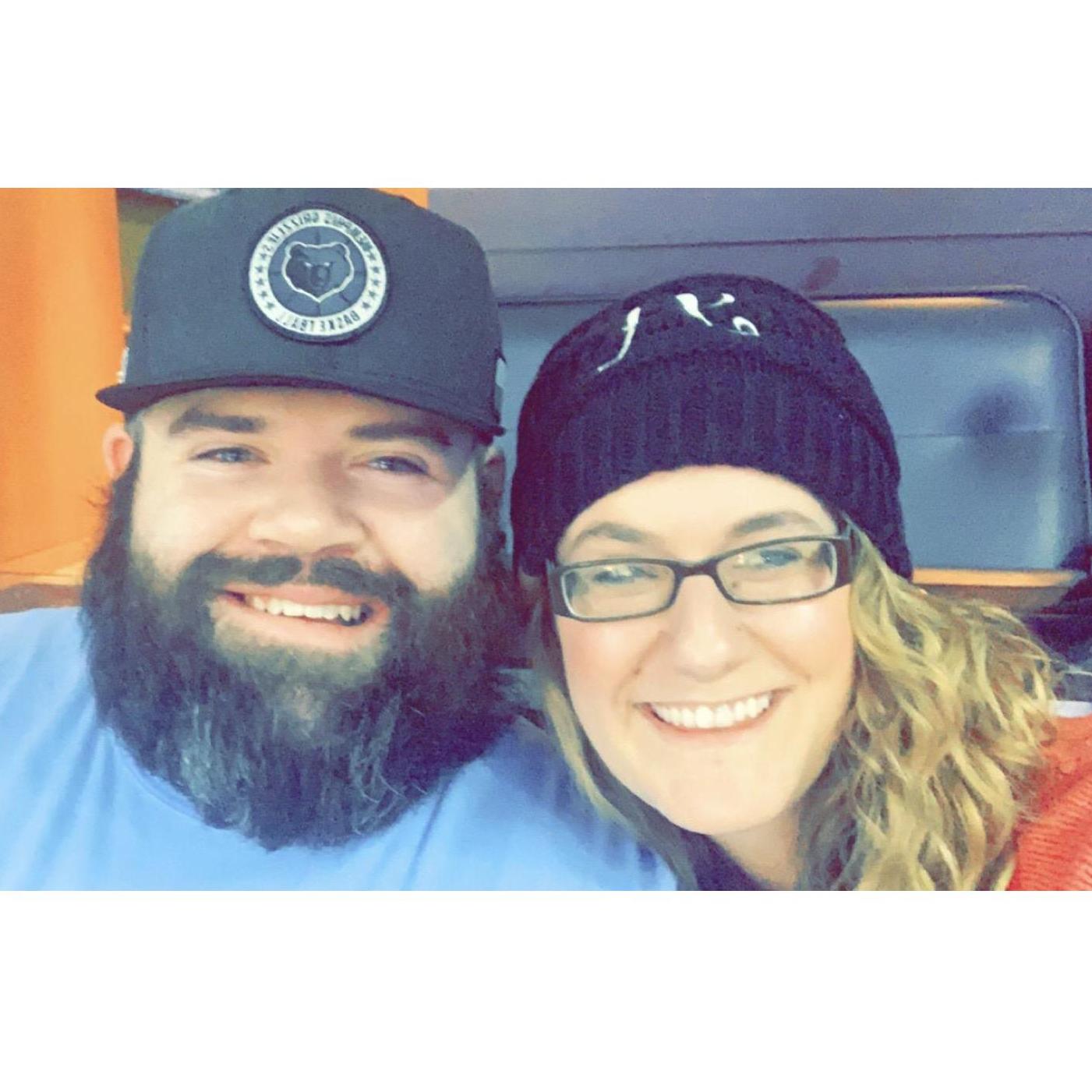 Grizzlies game in Memphis (with Autumn!)