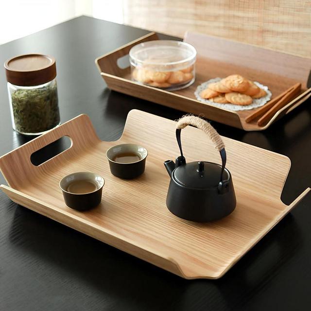 Natural Wood Serving Tray. Enjoying Breakfast in Bed, Serving Meals, Products to Your customers, at Home, Restaurants, canteens, Bars, Dining Rooms, Coffe Shops, Tea Rooms, and Healthcare Facilities.