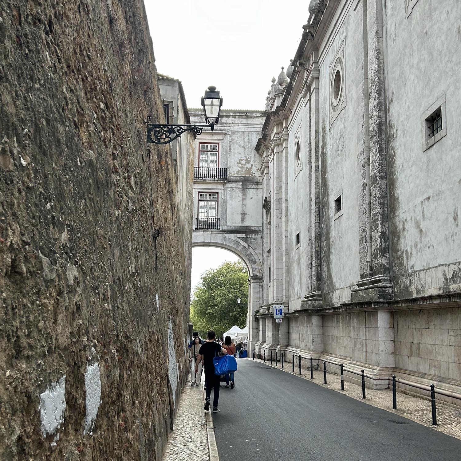On our way to Feira da Ladra, Lisbon's largest flea market (it took us three hours to see every stall)