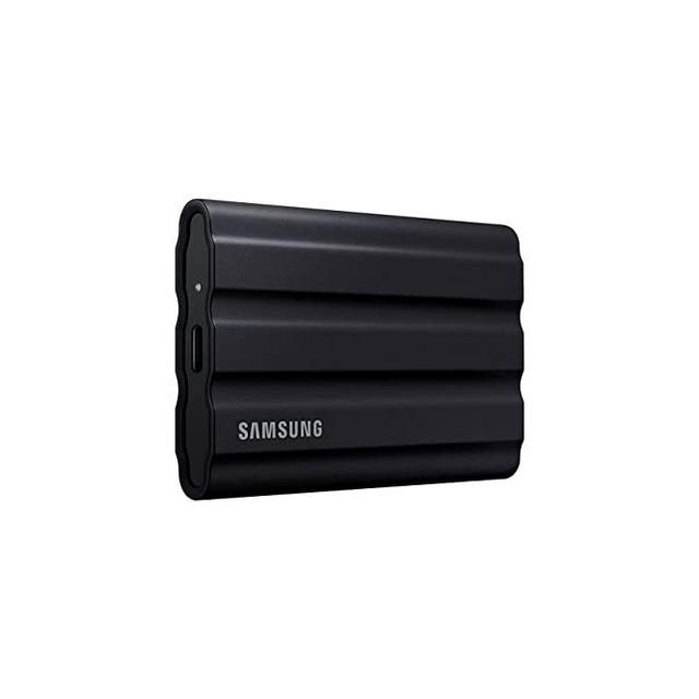 SAMSUNG T7 Shield 1TB, Portable SSD, up to 1050MB/s, USB 3.2 Gen2, Rugged, IP65 Rated, for Photographers, Content Creators and Gaming, External Solid State Drive (MU-PE1T0S/AM, 2022), Black