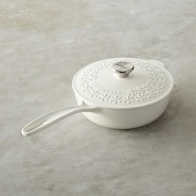 Le Creuset Signature Cast-Iron Fleur Saucier