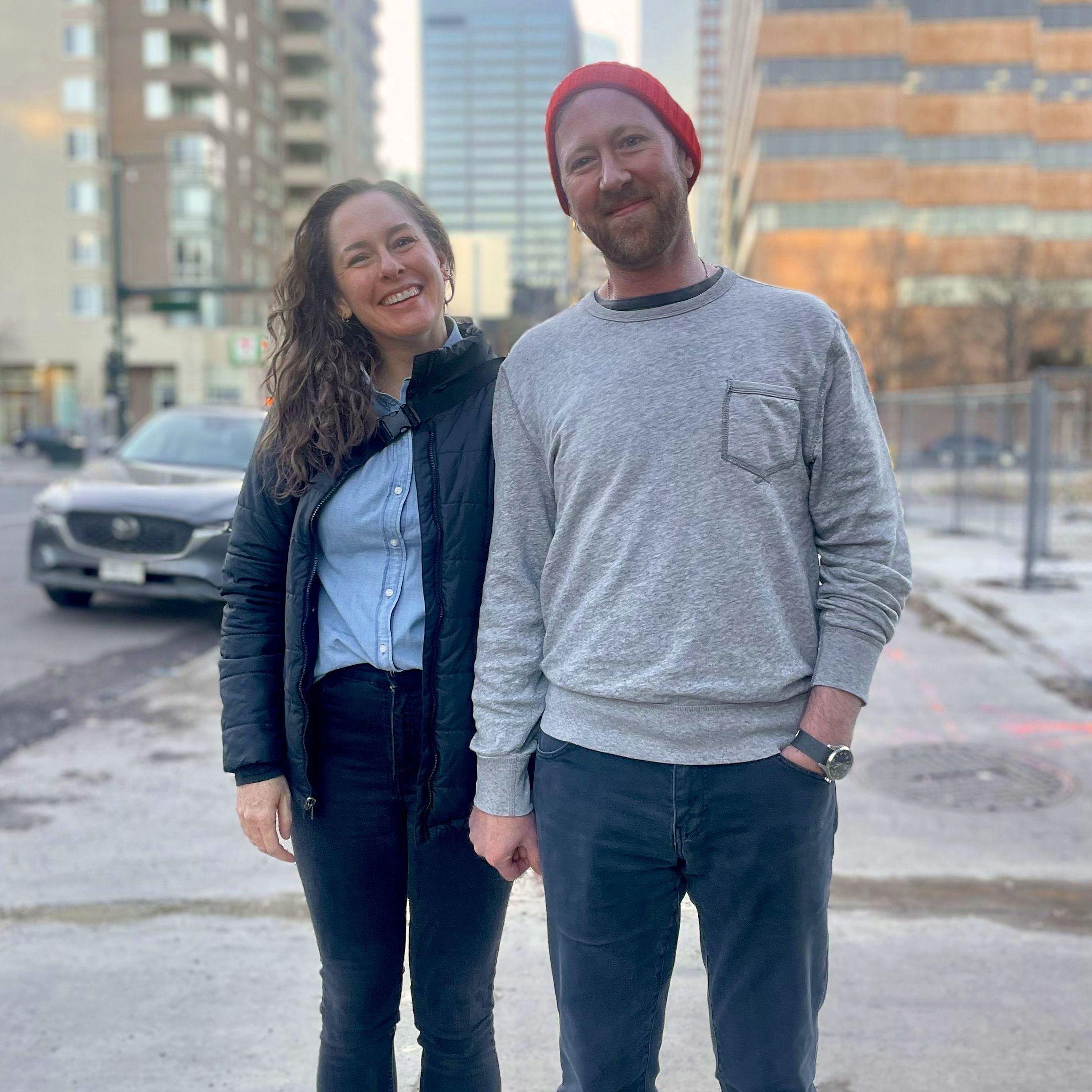 Photo by a random lady outside of a bar in Denver.