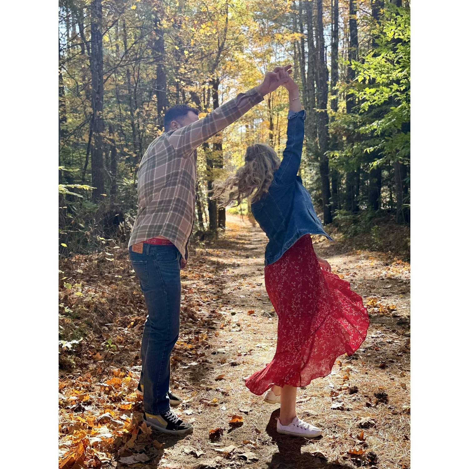 One of our engagement photos Fall 2024!