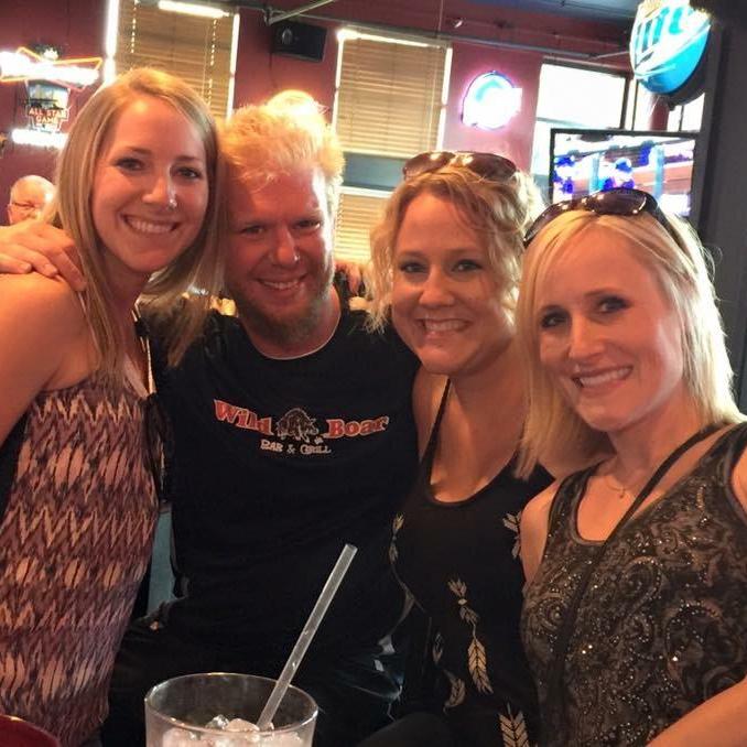 The Malaska sisters & the groom-to-be.