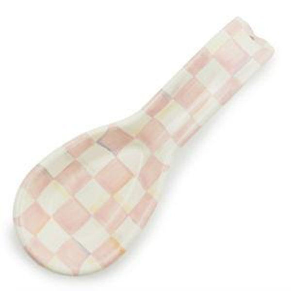 Enamel Spoon Rest - Rosy Check