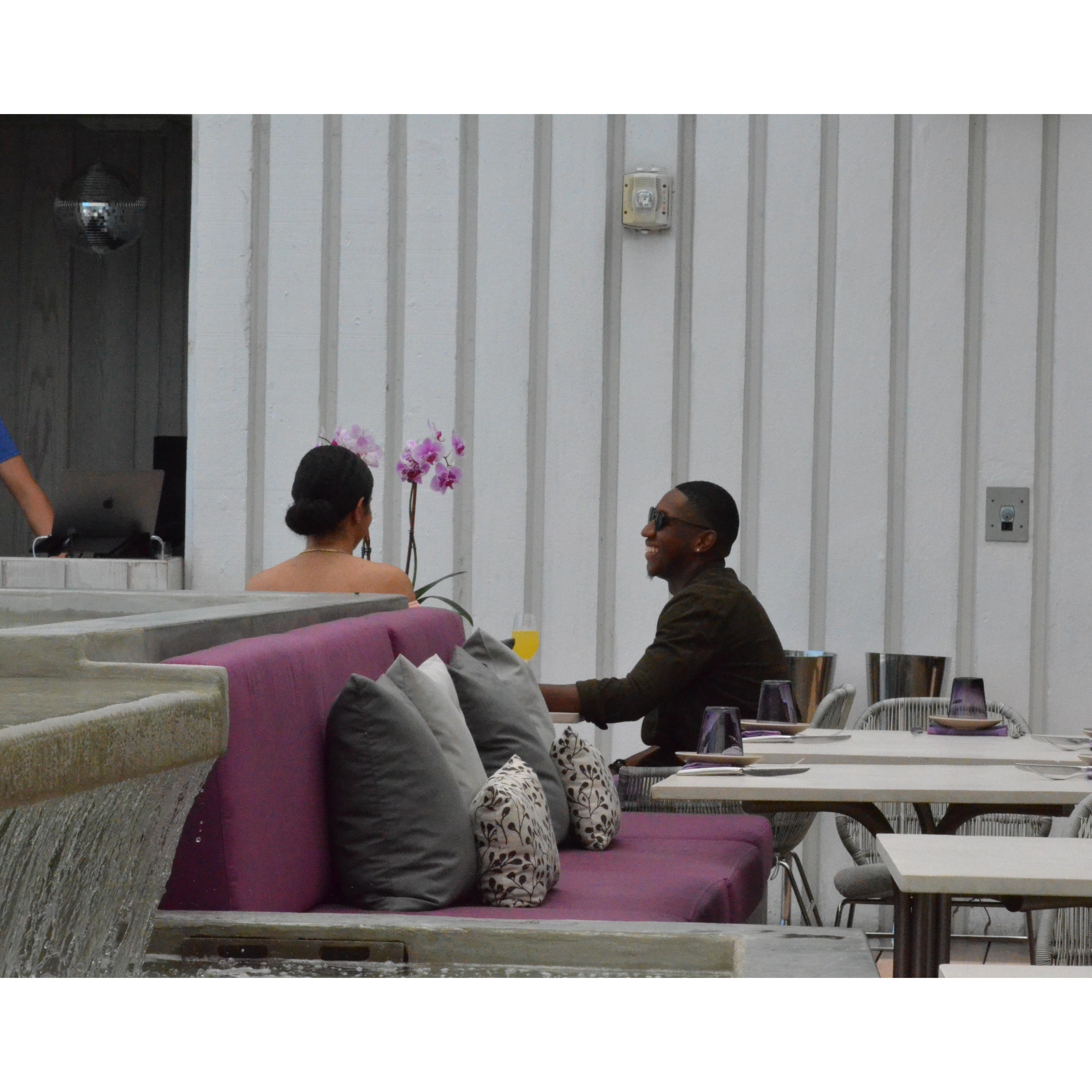 Everybody quick get in position! The future bride and groom have entered the building